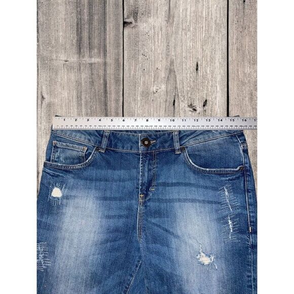 Hallhuber Distressed Denim Jeans Womens Size 32x29.5 - Picture 4 of 8